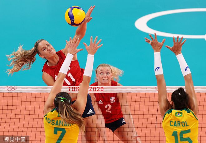 美国女排3-0巴西首夺冠军 美国队39金锁定奖牌榜第一