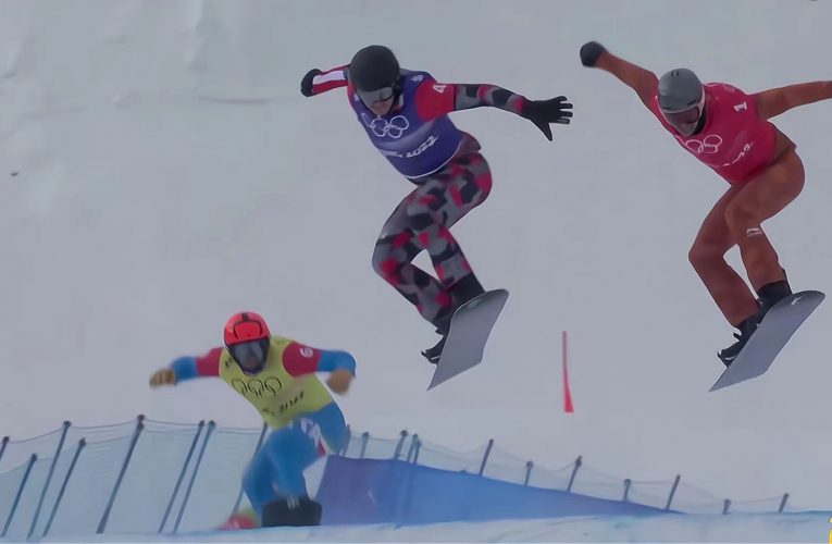 电视机前拍冬奥（11）- 单板滑雪（男子障碍追逐赛）