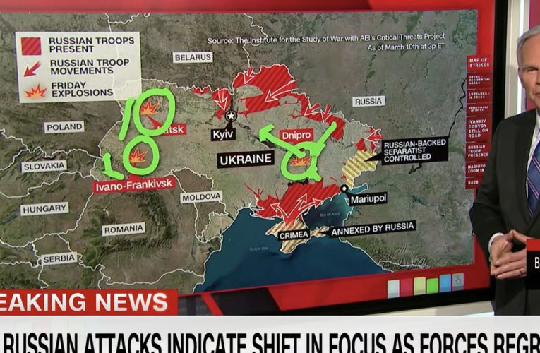 乌克兰战争：导弹攻击利沃夫军事基地，天空红成一片
